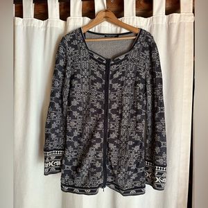 Peruvian Connection Zip Cardigan Pima Cotton